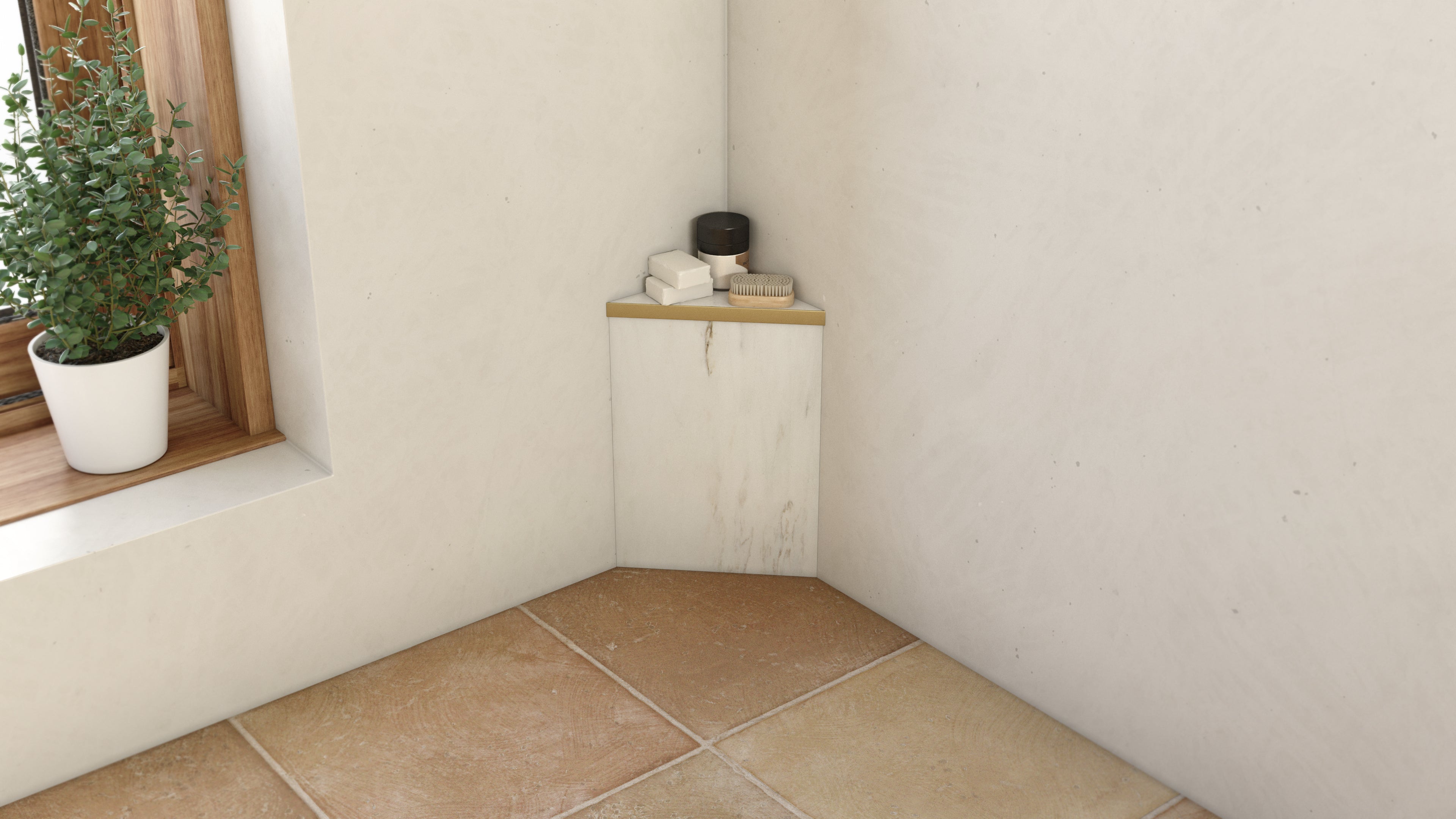 Ortano® Triangular Footrest for the extra bit of comfort in showering