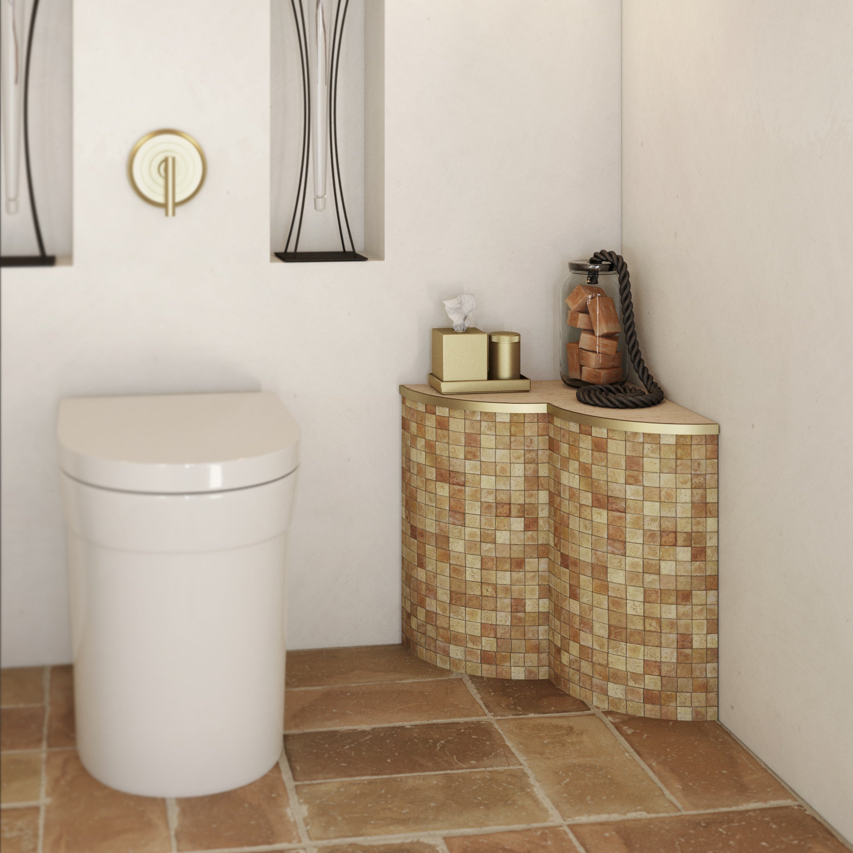 Ortano Valdana® Shelf System 180mm shapes - Blissful Bathing Solutions