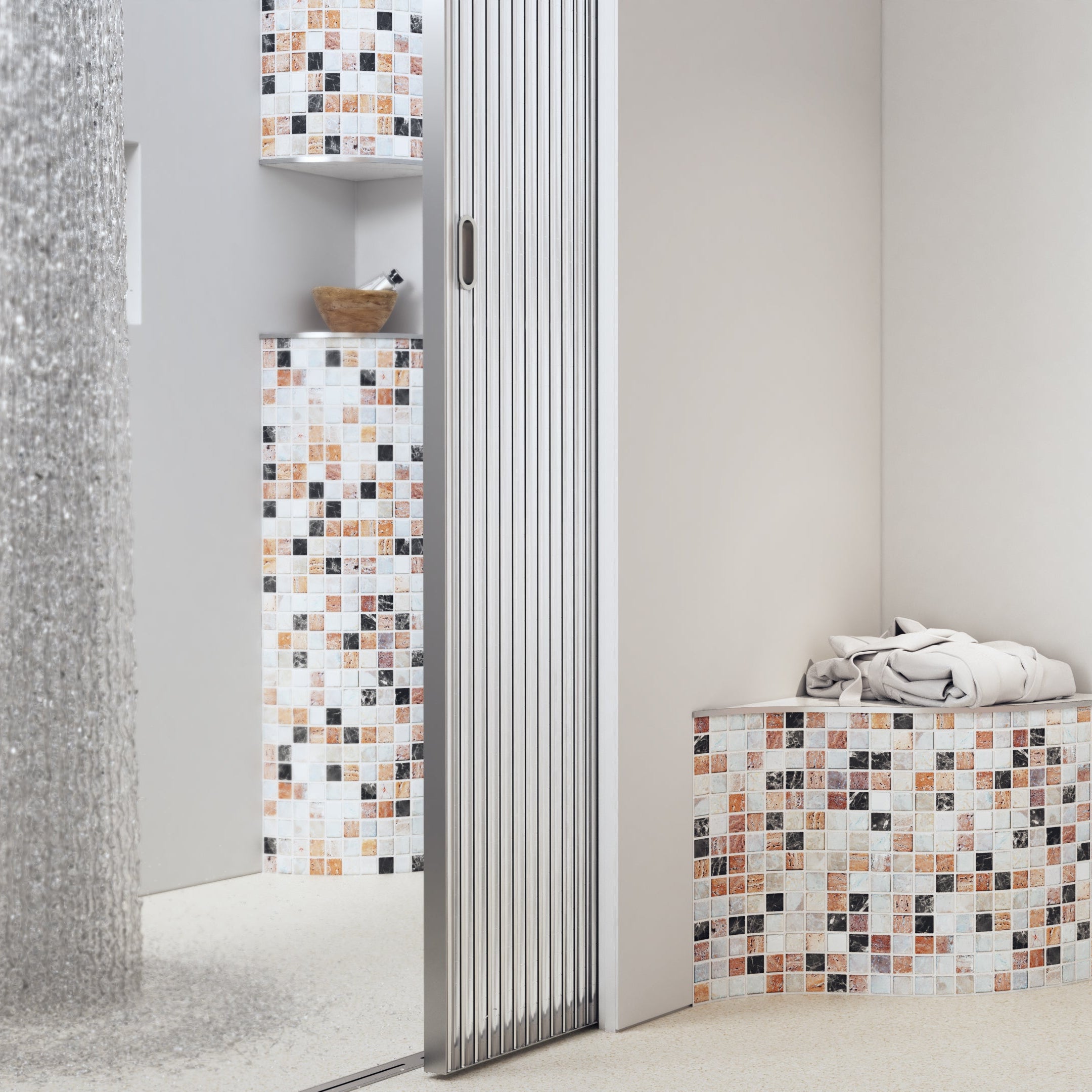 Ortano Azola® Quadrant with shelf 191mm - Blissful Bathing Solutions