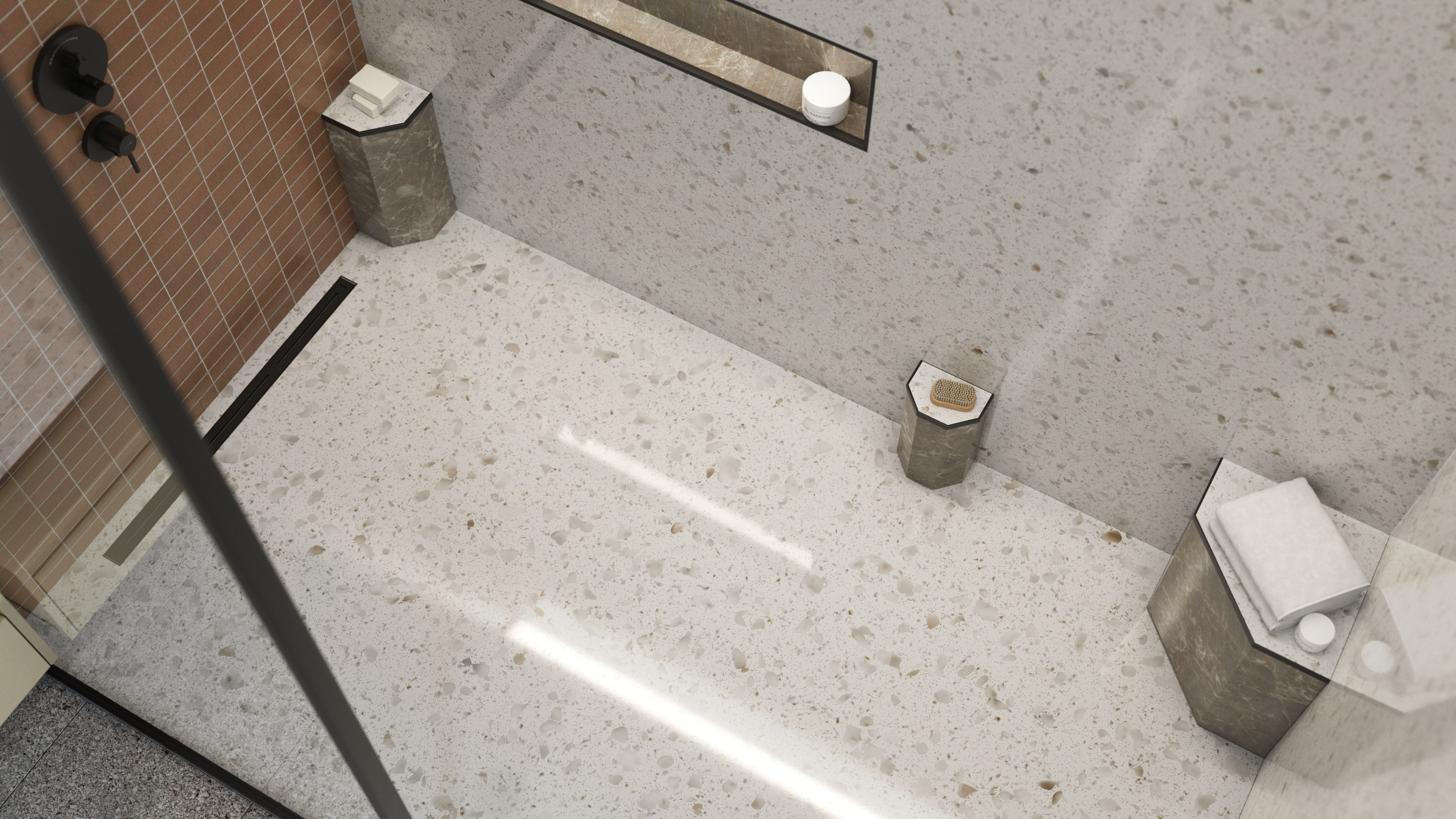 Ortano Truncate Corner Seat