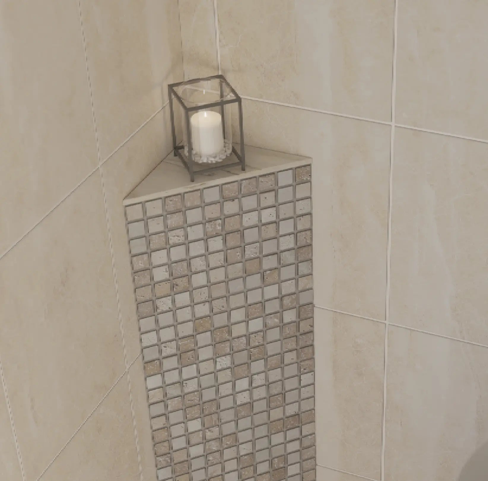 Ortano Azola® Triangle half height - Blissful Bathing Solutions