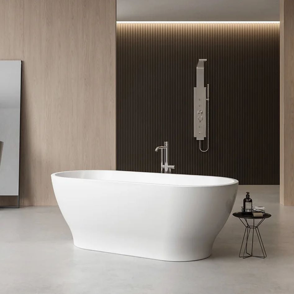 Charlotte Edwards Elara Gloss White Freestanding Bath
