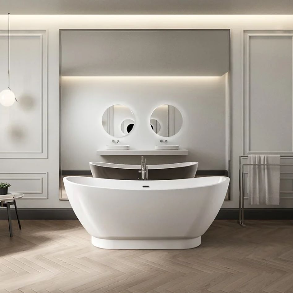 Charlotte Edwards Richmond Gloss White Freestanding Bath