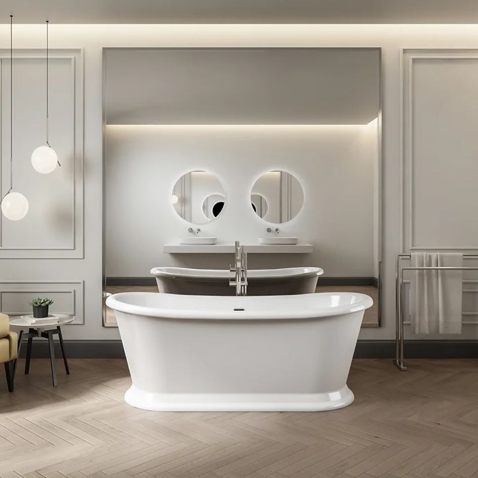 Charlotte Edwards Rosemary Gloss White Freestanding Bath
