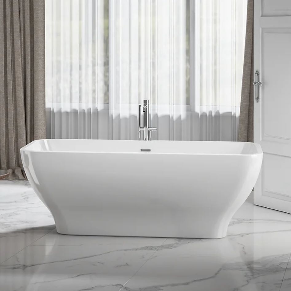 Charlotte Edwards Thebe Gloss White Freestanding Bath