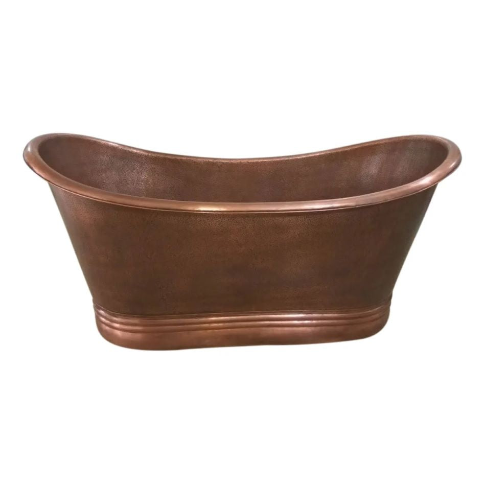 Coppersmith Creations Thin Rolled Edge Copper Bathtub
