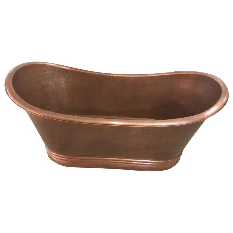 Coppersmith Creations Thin Rolled Edge Copper Bathtub