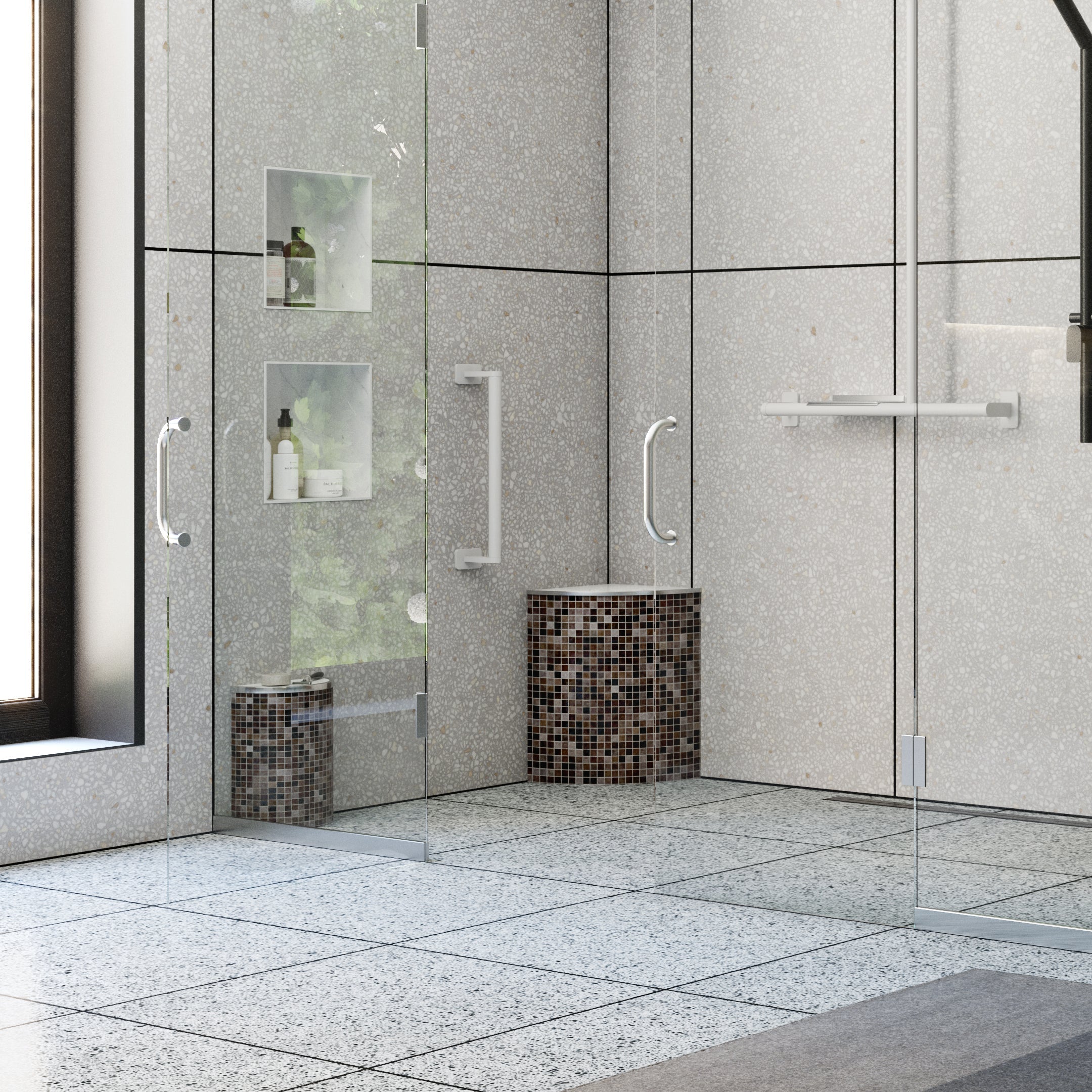 Ortano Quadrant Seat - Blissful Bathing Solutions