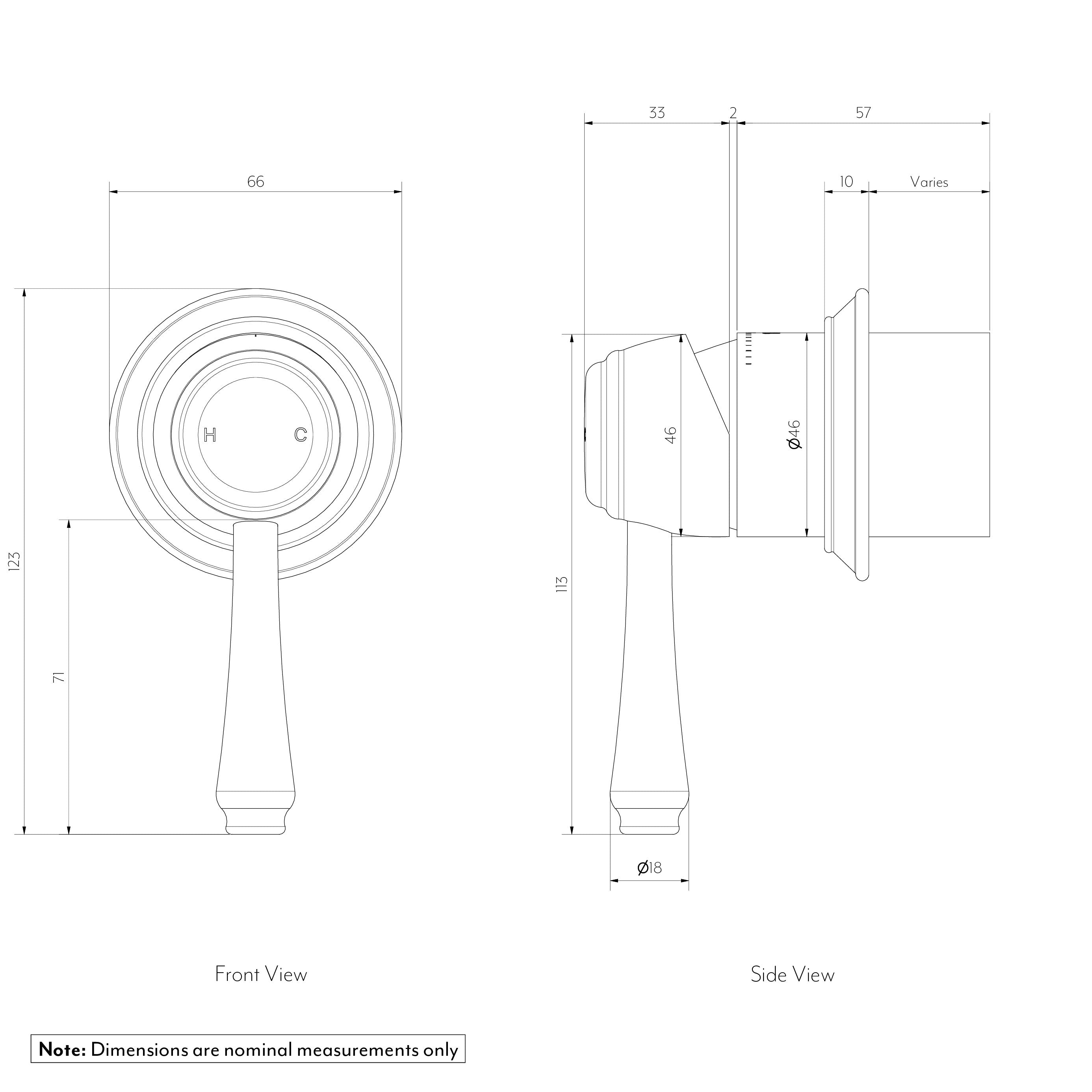 Kingsley Thermostatic Shower Mixer - Brushed Copper - Blissful Bathing Solutions