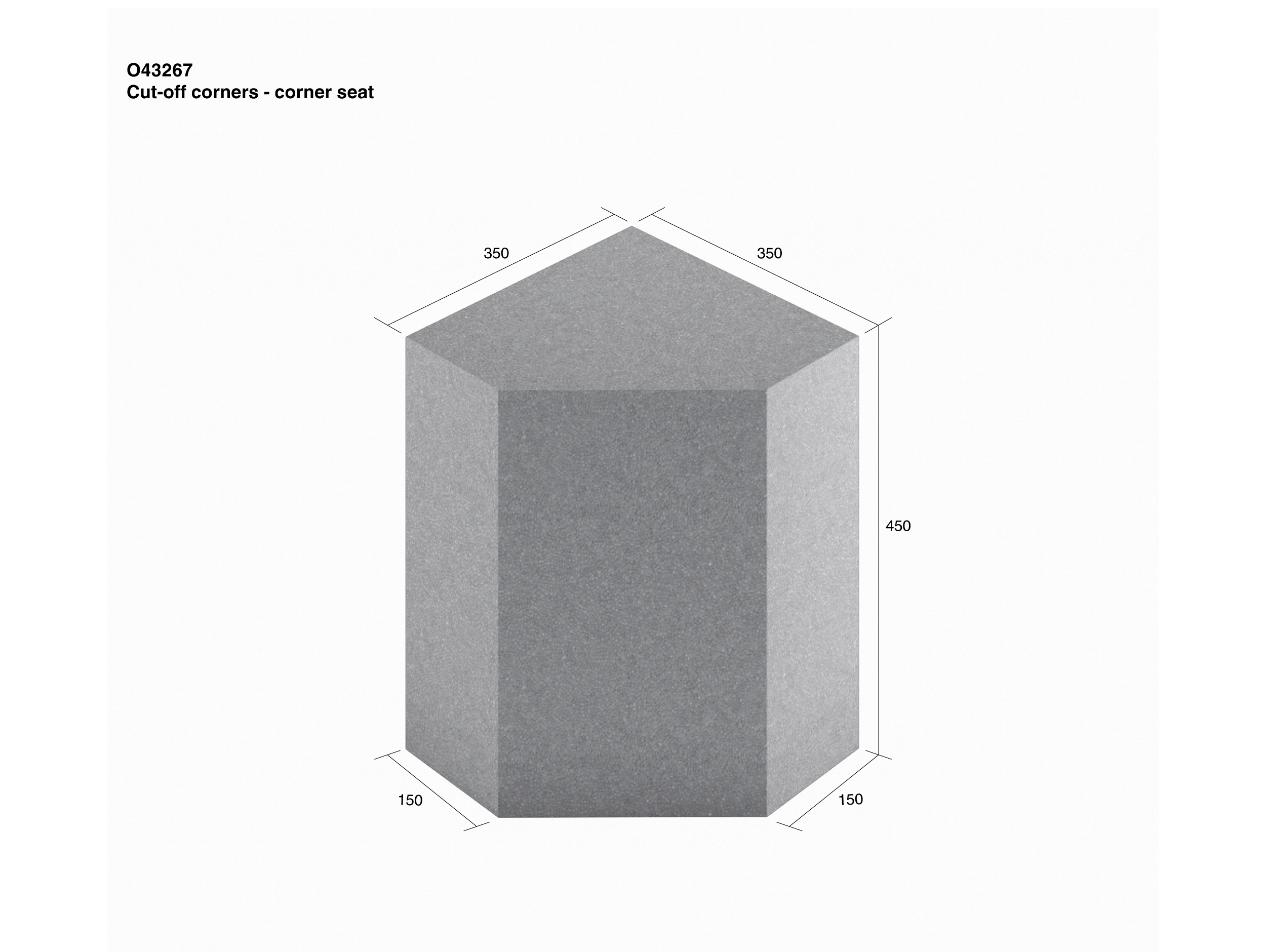 Ortano Truncate Corner Seat