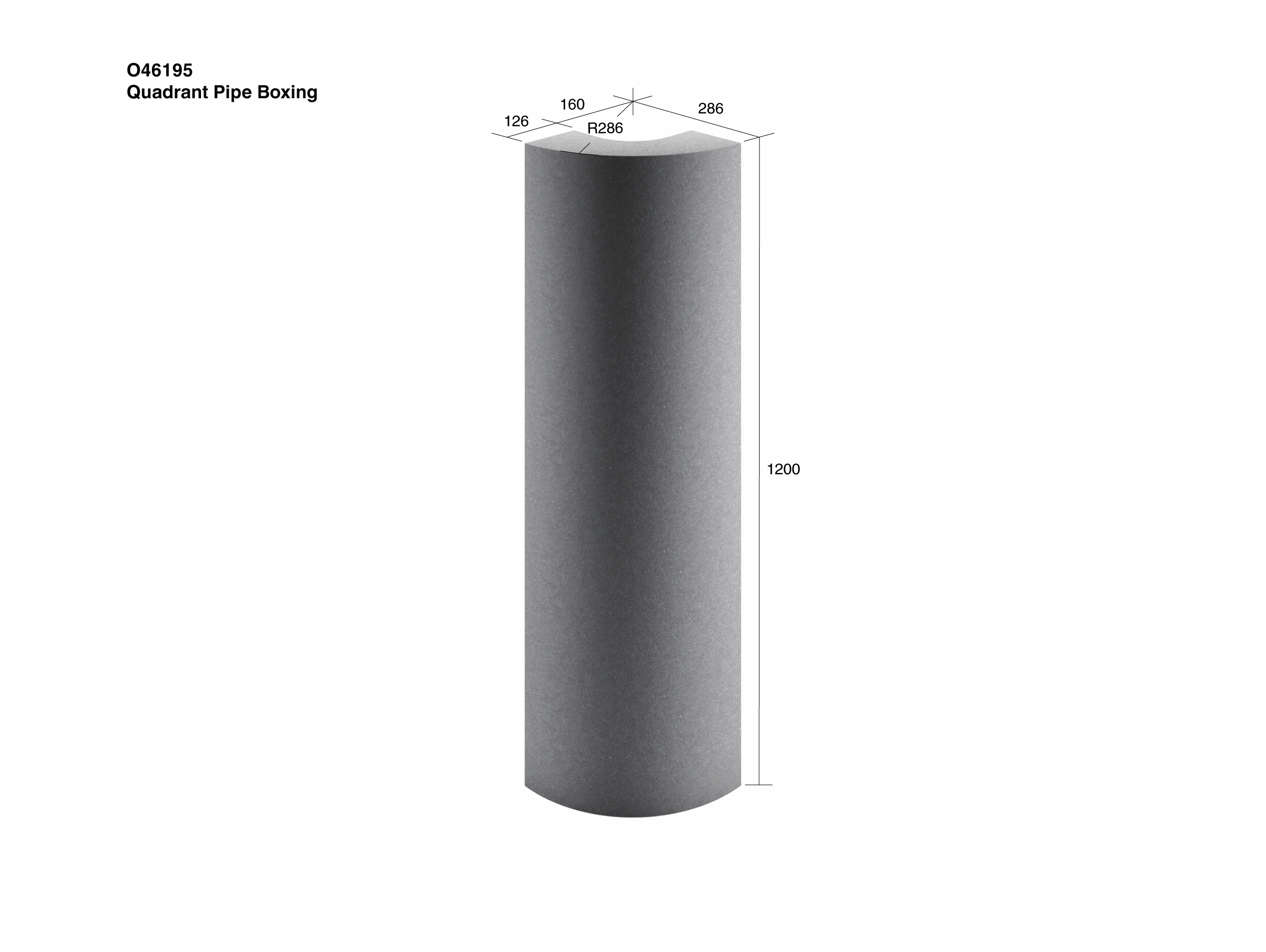 Ortano Azola® Quadrant Pipe Boxing - Blissful Bathing Solutions