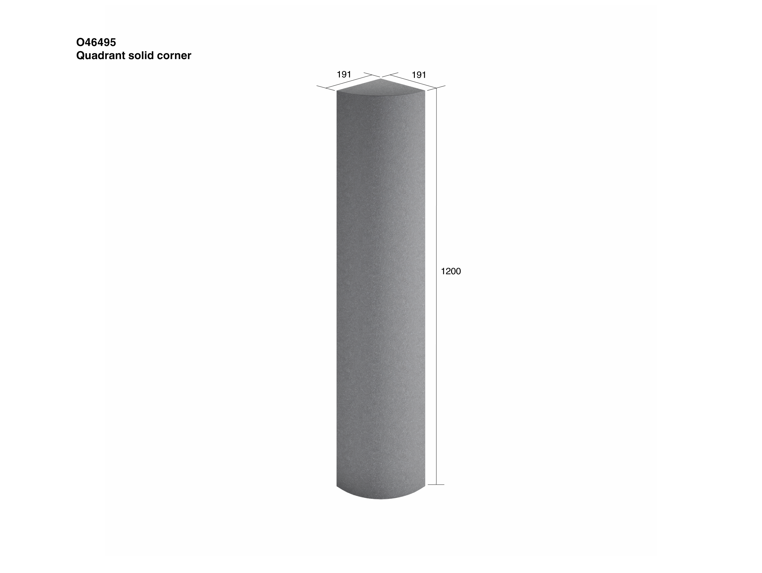 Ortano Azola Quadrant With Shelf and Light 191mm - Blissful Bathing Solutions