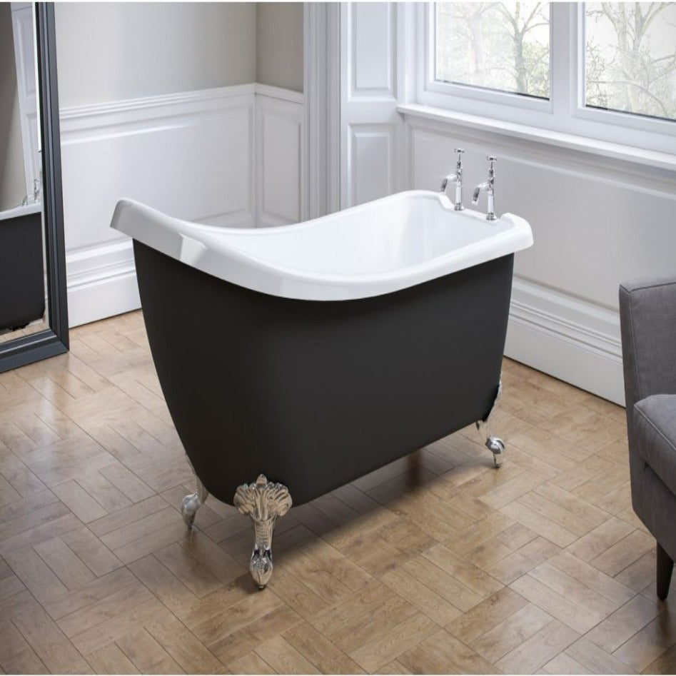Royce Morgan Chatsworth 1530mm freestanding bath in black
