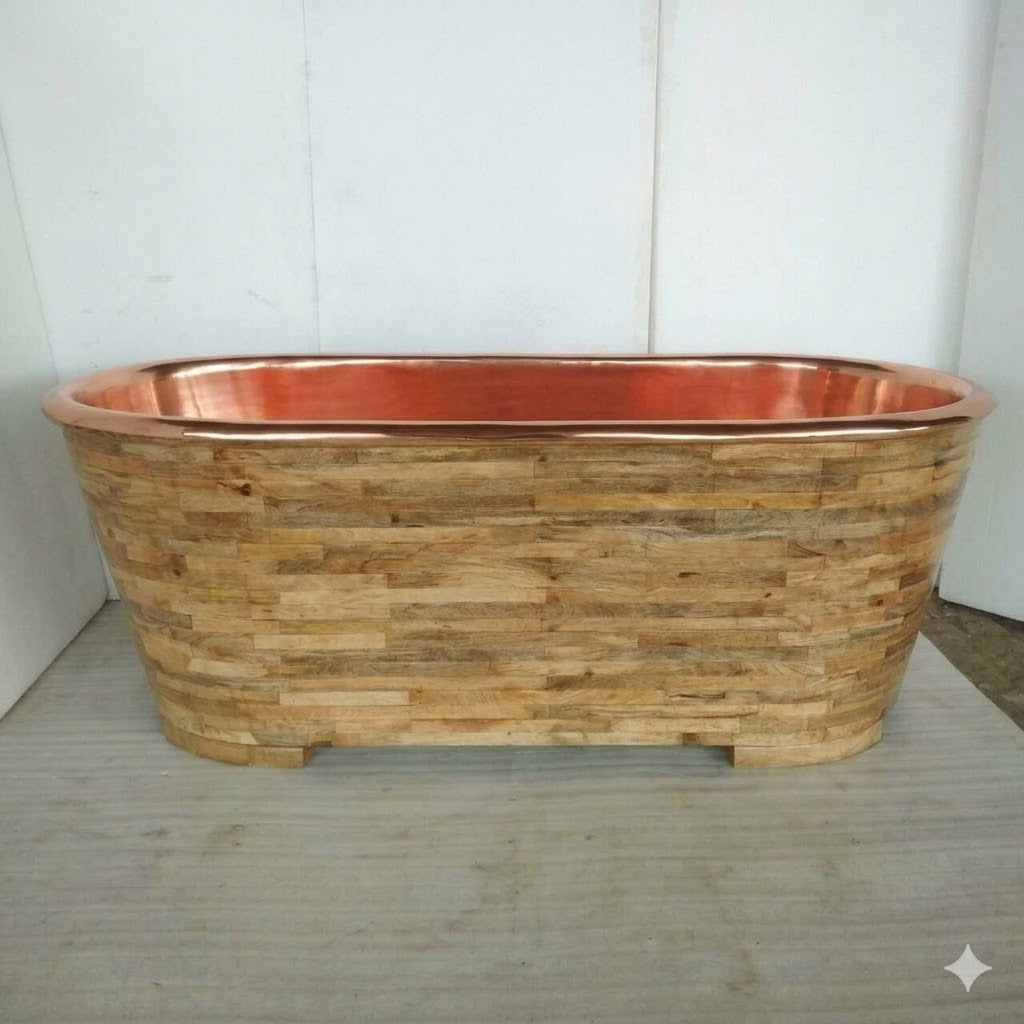 Copper and Wooden Baths