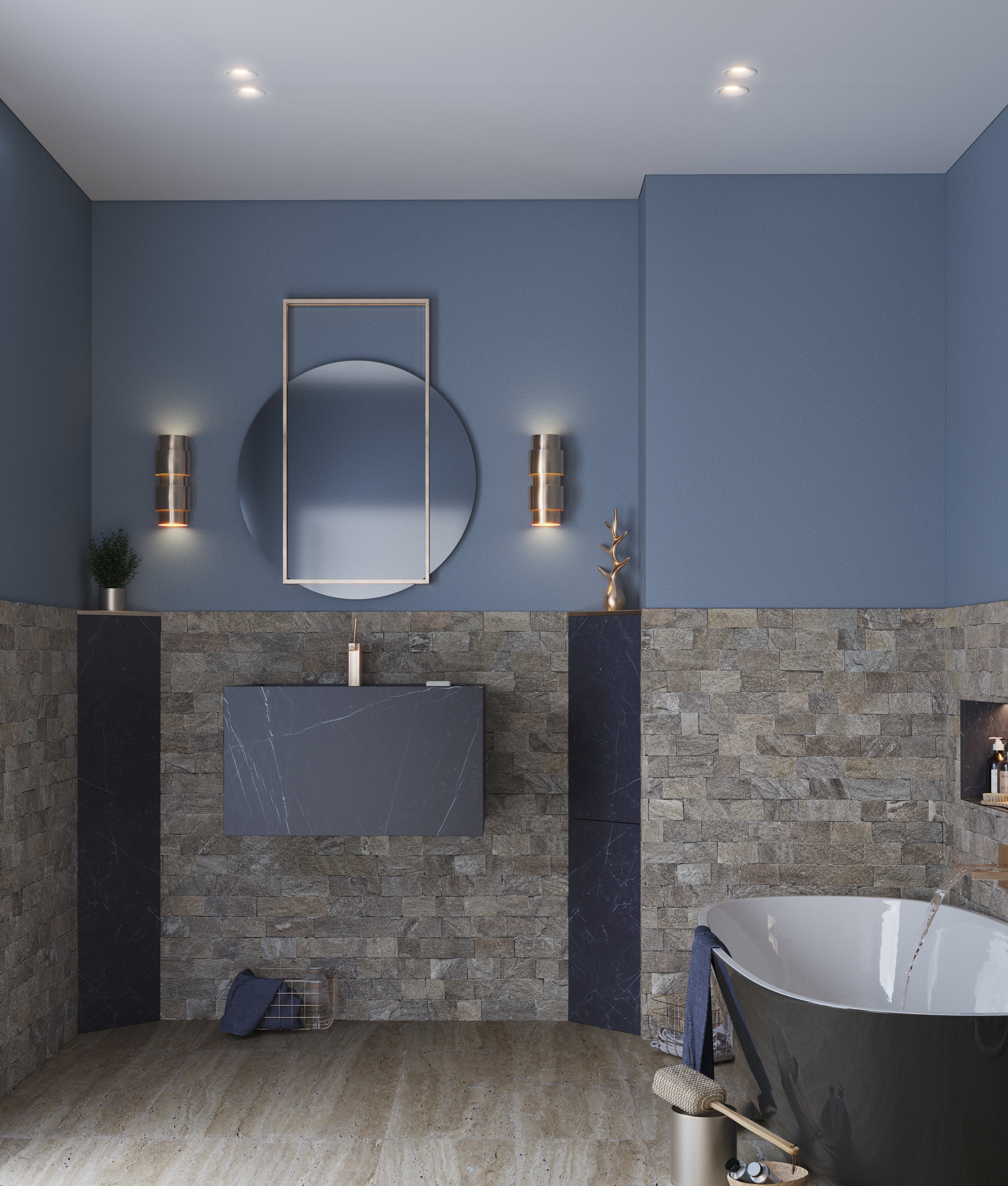 Ortano Azola® Triangle half height - Blissful Bathing Solutions
