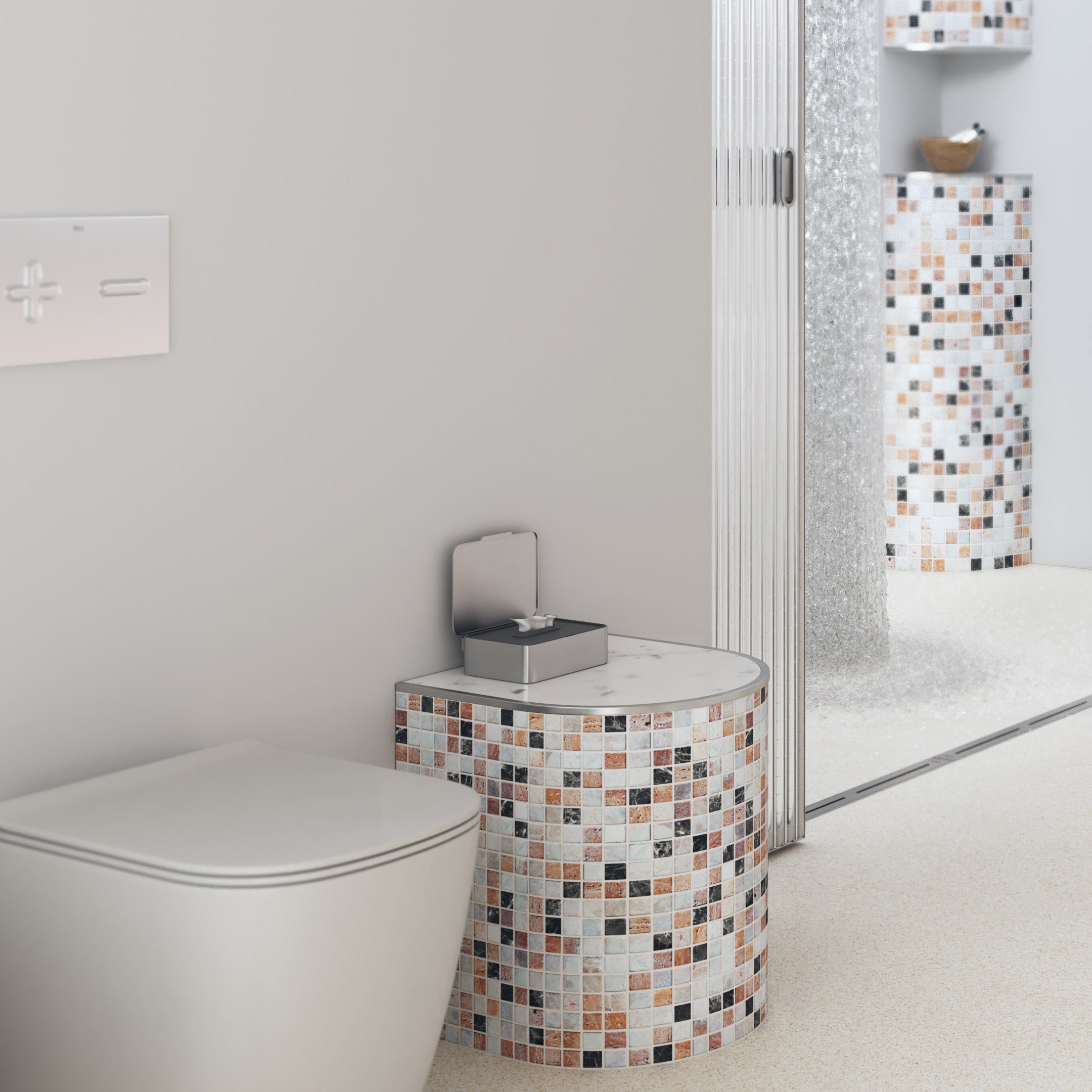 Curved Seat - Blissful Bathing Solutions