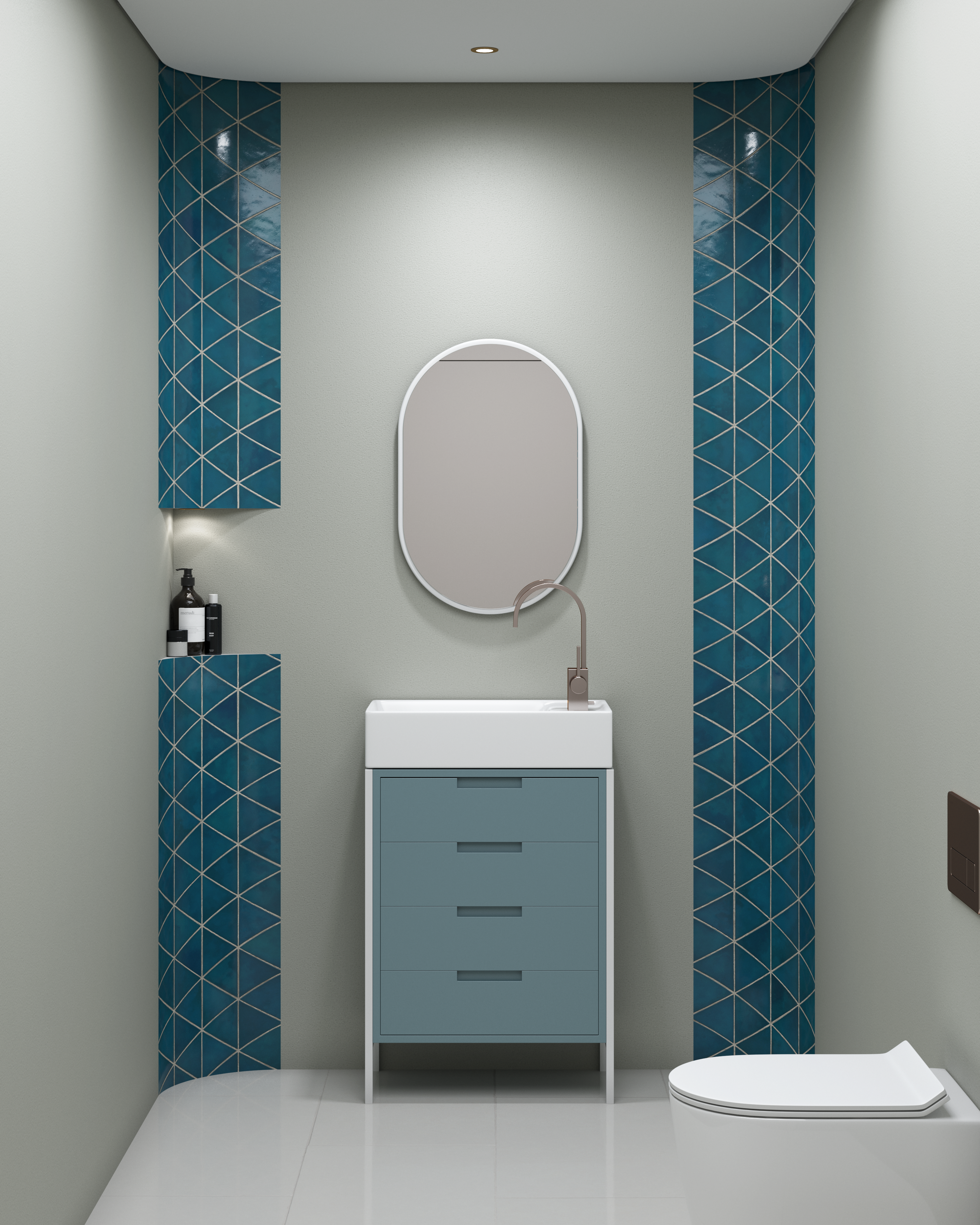 Ortano Azola® Concave Corner - Blissful Bathing Solutions