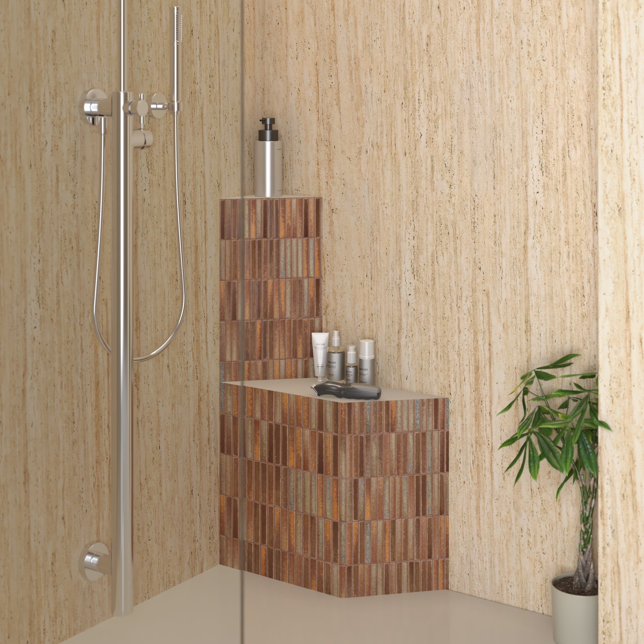 Ortano Valdana® Shelf System 180mm shapes - Blissful Bathing Solutions