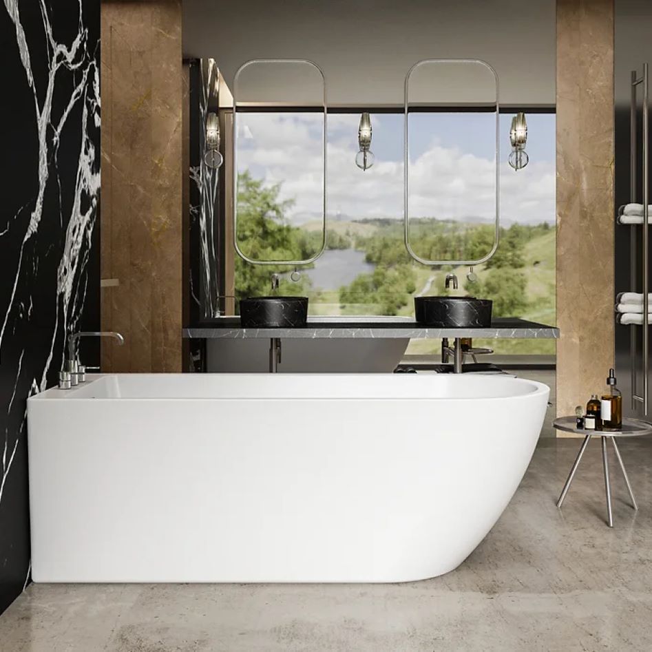 Charlotte Edwards Belgravia Single Ended Gloss White Freestanding Bath