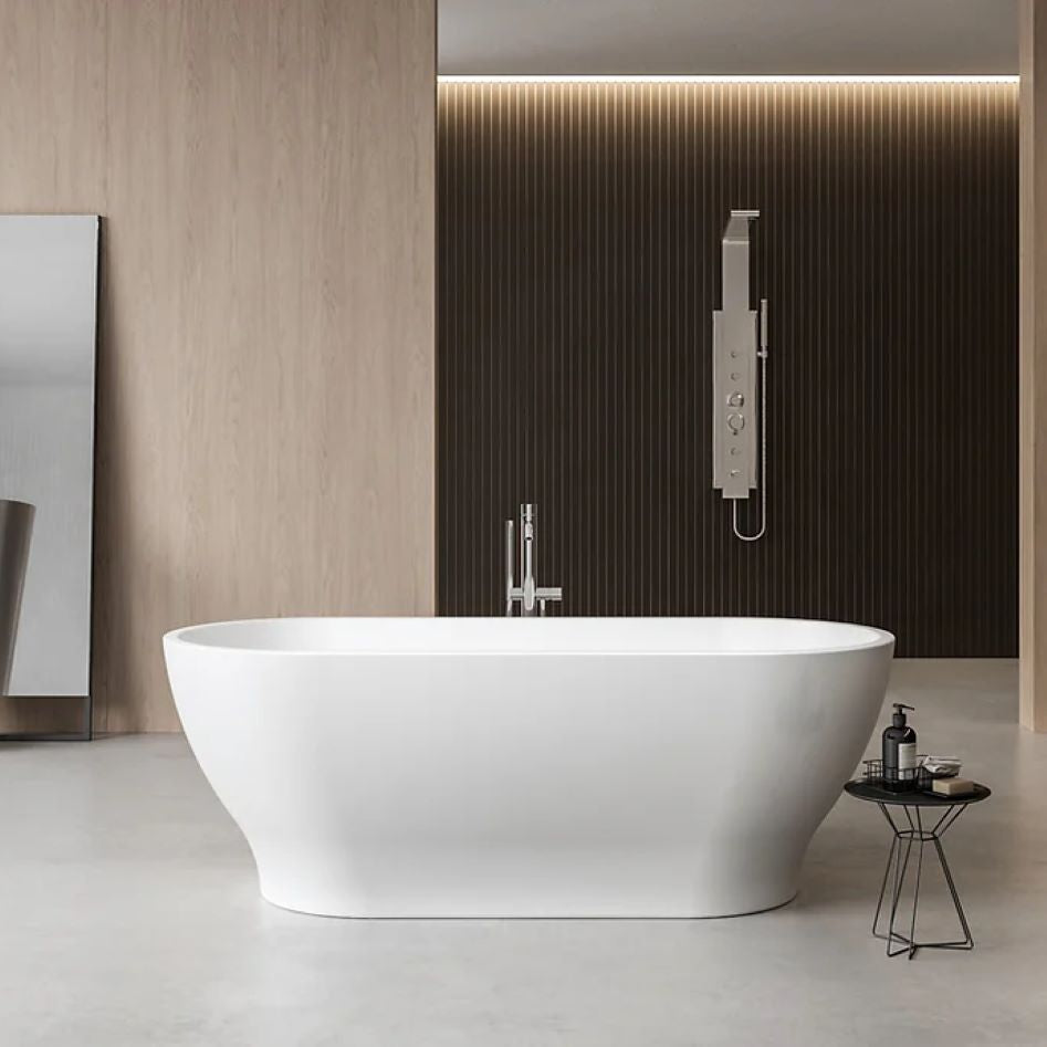 Charlotte Edwards Elara Gloss White Freestanding Bath