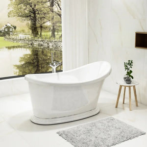 Vincent Alexander Tynemouth Gloss White Freestanding Bath