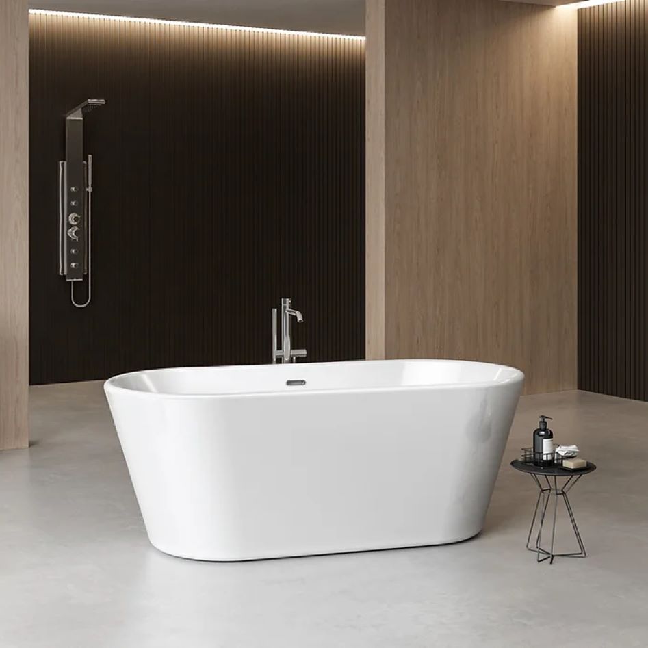 Charlotte Edwards Grosvenor Gloss White Freestanding Bath - Blissful Bathing Solutions