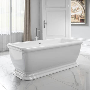 Vincent Alexander Wardour Gloss White Freestanding Bath