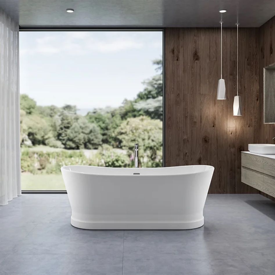 Charlotte Edwards Jupiter Gloss White Freestanding Bath