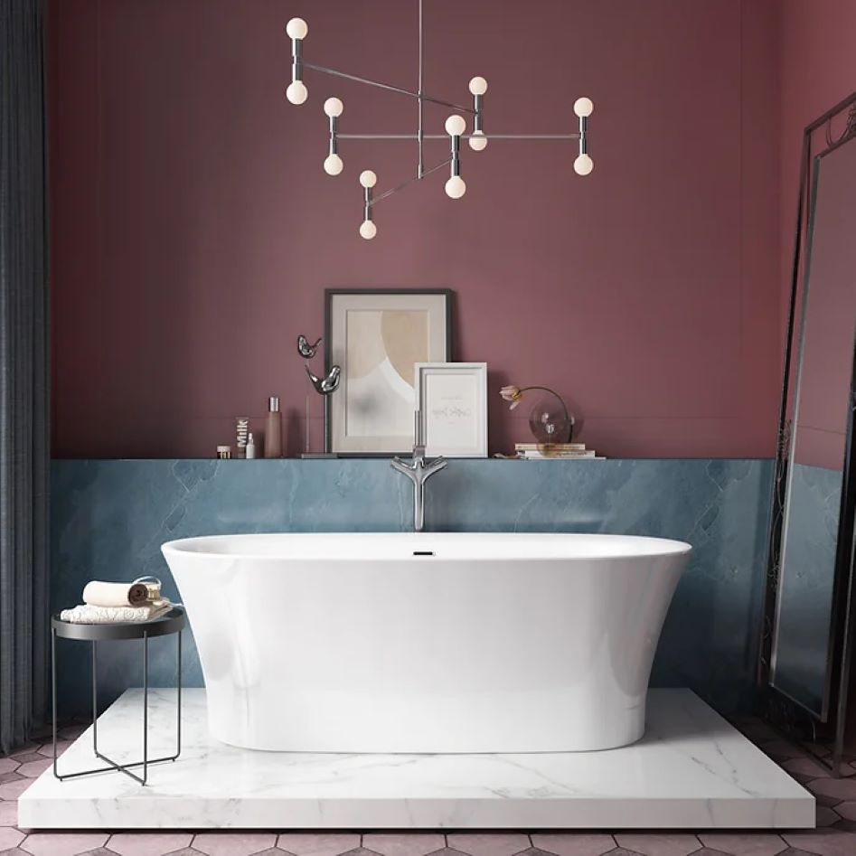 Charlotte Edwards Luna Gloss White Freestanding Bath