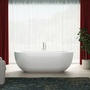Vincent Alexander Olympia Gloss White Freestanding Bath