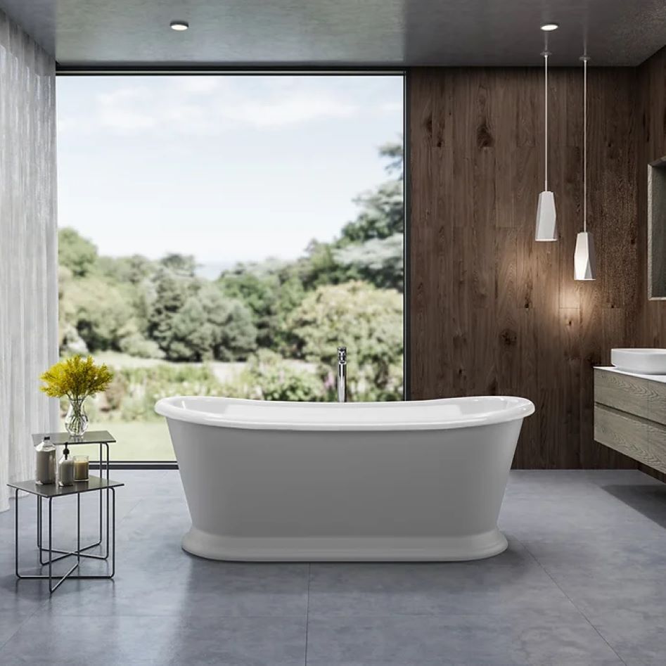 Vincent Alexander Harbour Gloss White Freestanding Bath