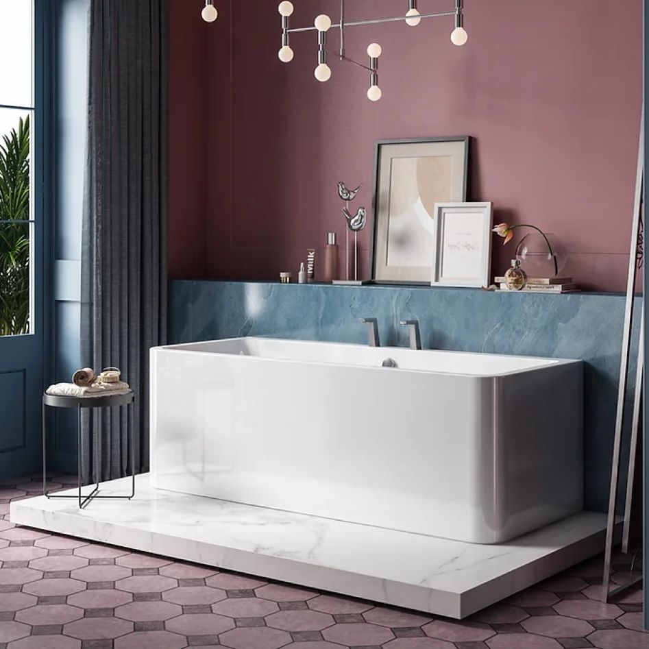 Vincent Alexander Stratford Gloss White Freestanding Bath