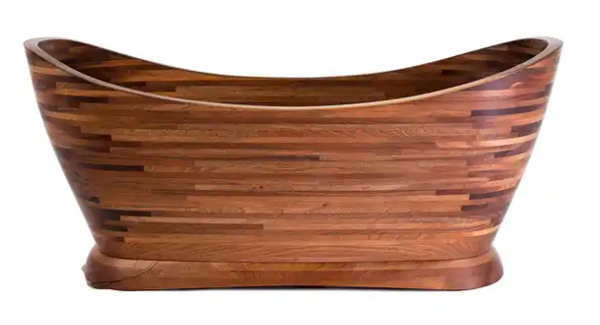 Ortano Coledale Free Standing Slipper Wooden Bathtub - Blissful Bathing Solutions