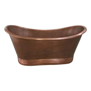 Coppersmith Creations Thin Rolled Edge Copper Bathtub