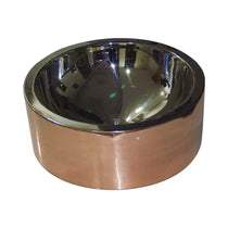 Double Wall Copper Sink Nickel Inside Shiny Copper Outside - Blissful Bathing Solutions