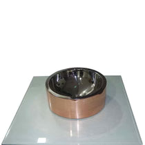 Double Wall Copper Sink Nickel Inside Shiny Copper Outside - Blissful Bathing Solutions