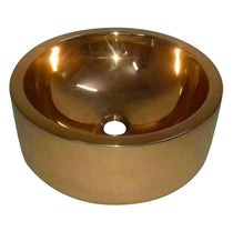 Double wall Copper Sink Shiny Copper Finish Inside Outside - Blissful Bathing Solutions