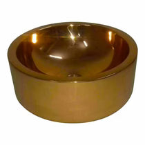 Double wall Copper Sink Shiny Copper Finish Inside Outside - Blissful Bathing Solutions