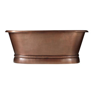 Coppersmith Creations Hammered Antique Finish Pedestal Copper Bathtub