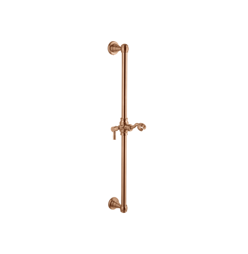 Kingsley Shower Rail - Brushed Copper
