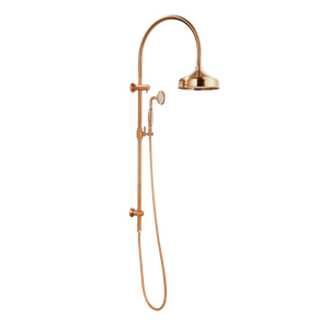 Kingsley Shower Rail Set - Brushed Copper