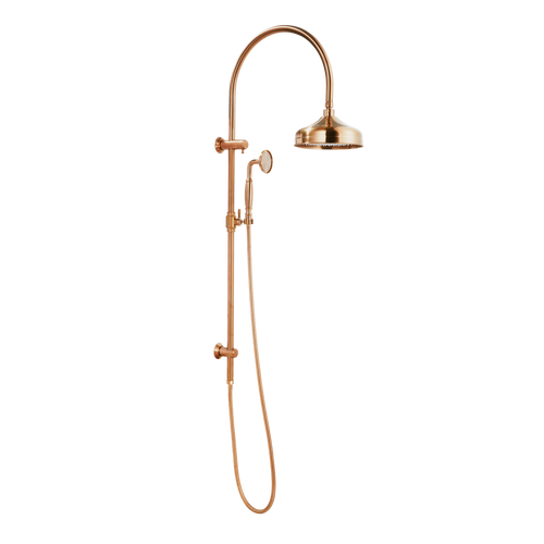 Kingsley Shower Rail Set - Brushed Copper