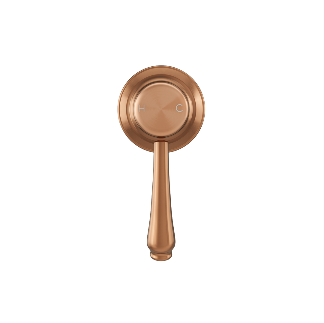 Kingsley Thermostatic Shower Mixer - Brushed Copper - Blissful Bathing Solutions