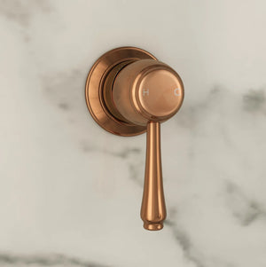 Kingsley Thermostatic Shower Mixer - Brushed Copper