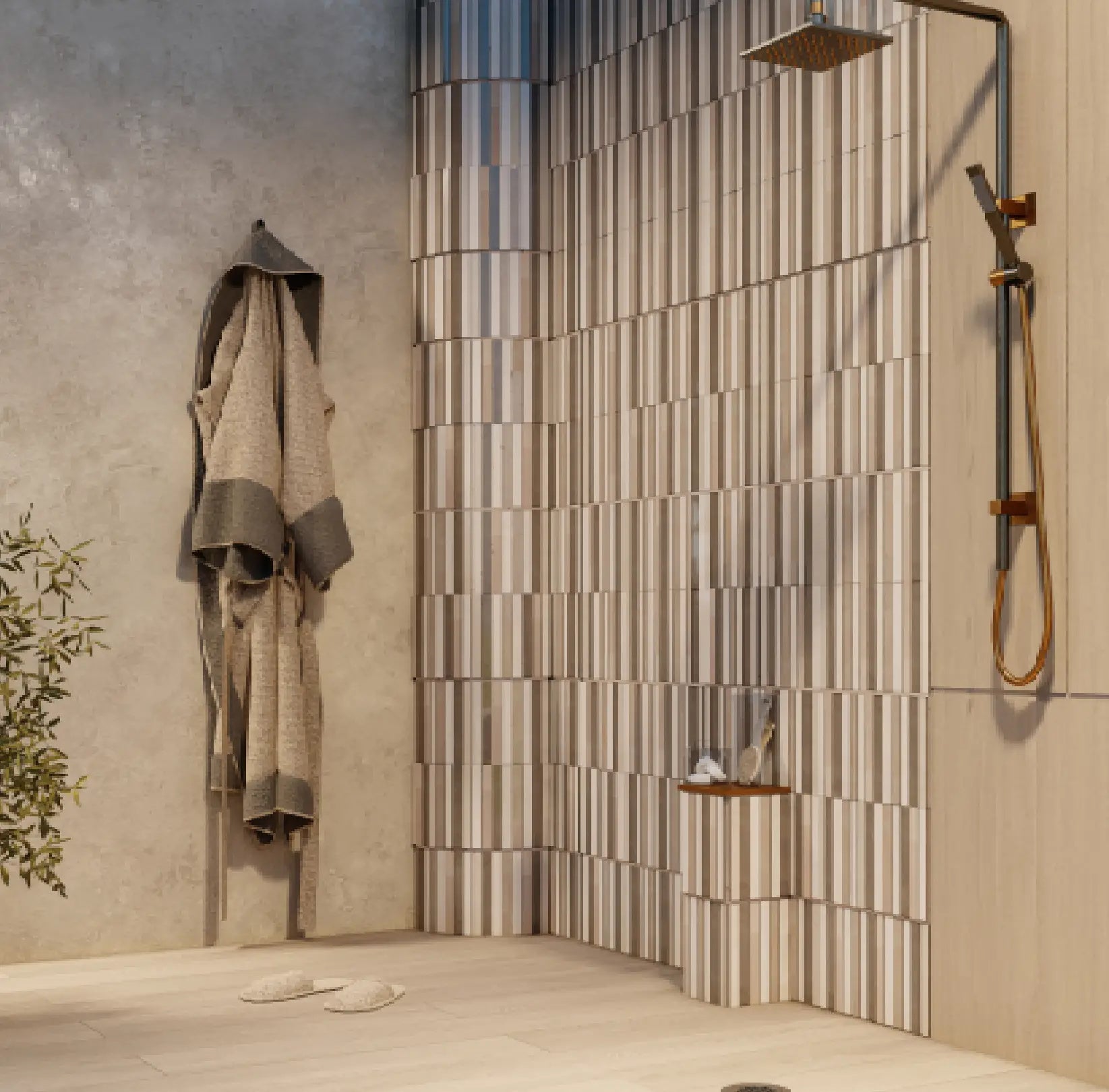 Ortano Azola® Quadrant Corner 191mm - Blissful Bathing Solutions