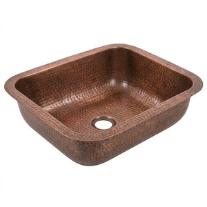 Rectangular Hammered Copper Sink