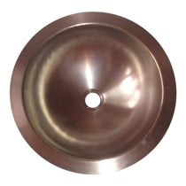 Round Antique Copper Sink - Blissful Bathing Solutions