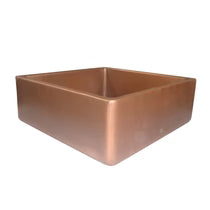 Square Double Wall Copper Sink - Blissful Bathing Solutions