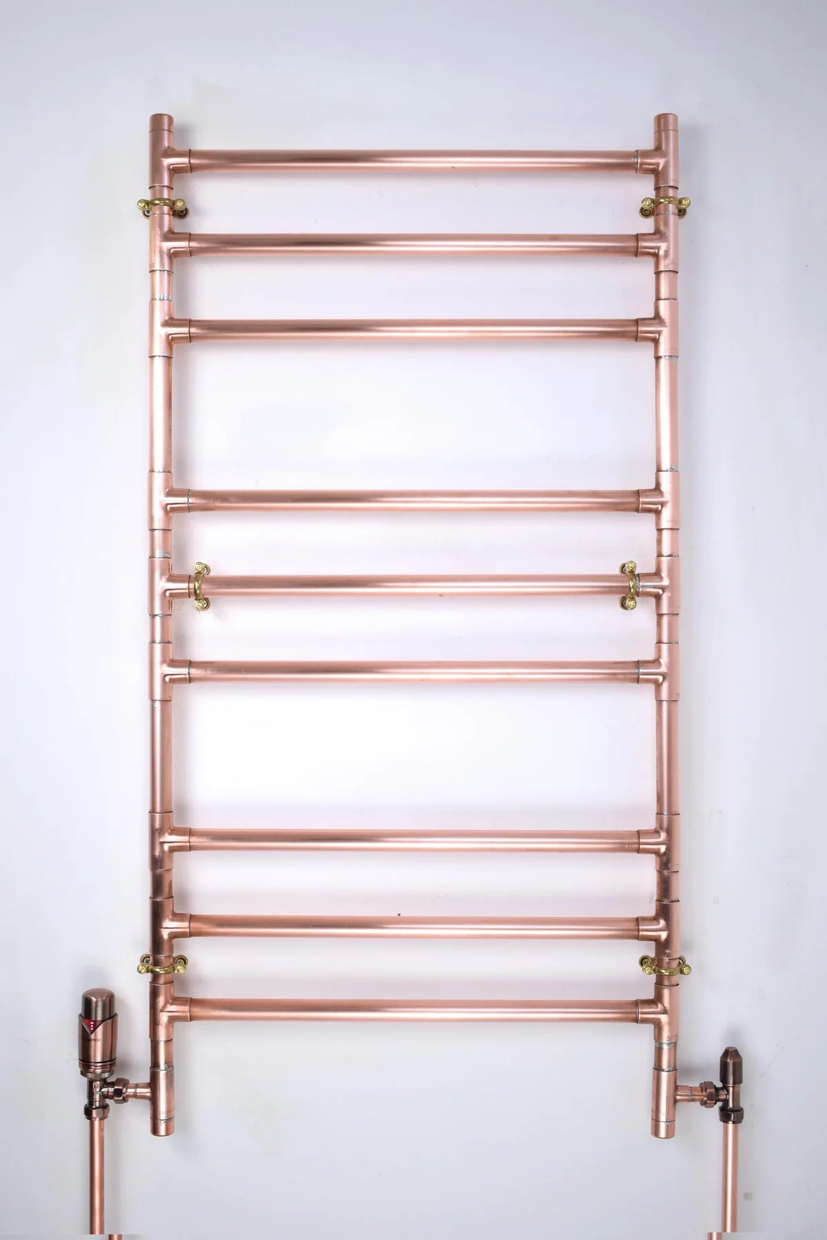 Heated Copper Towel Ladder Rail - Blissful Bathing Solutions
