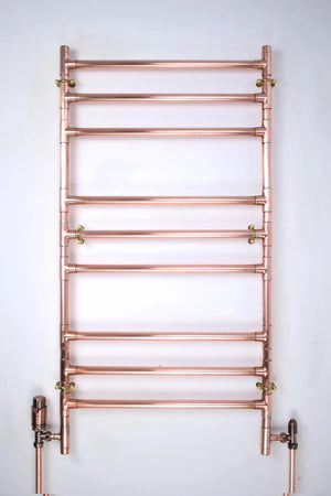 Heated Copper Towel Ladder Rail